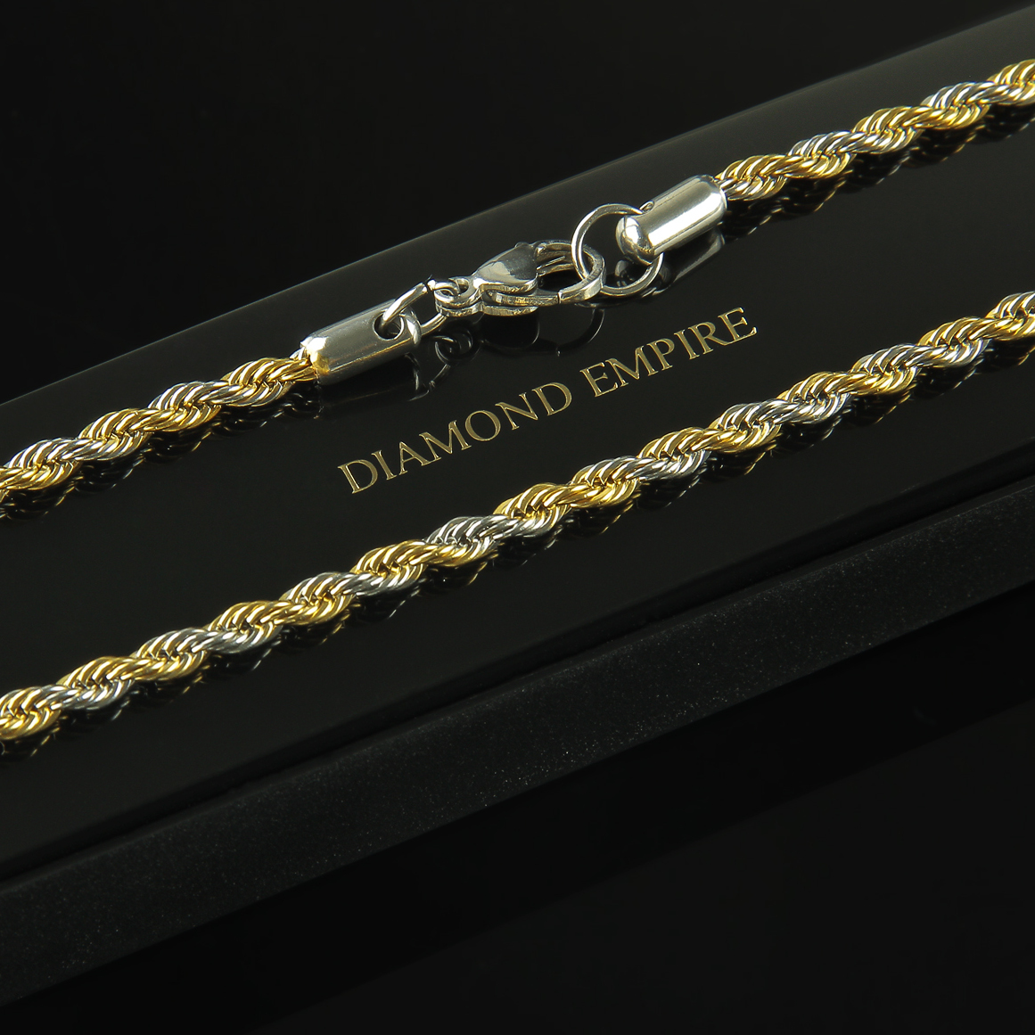 Collier Gourmette Panzer 5 Mm Plaqué Or 18 Carats - Longueurs 50-60 Cm - Cadeau Homme/femme