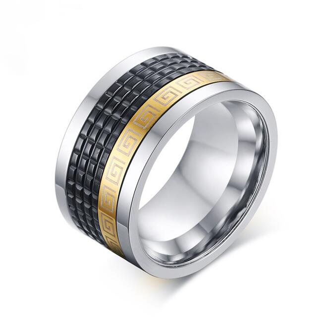 Ring Edelstahl 750er Gold 18 Karat Vergoldet Silber Gelbgold Damen Herren R2571s Innovatis Suisse Ch
